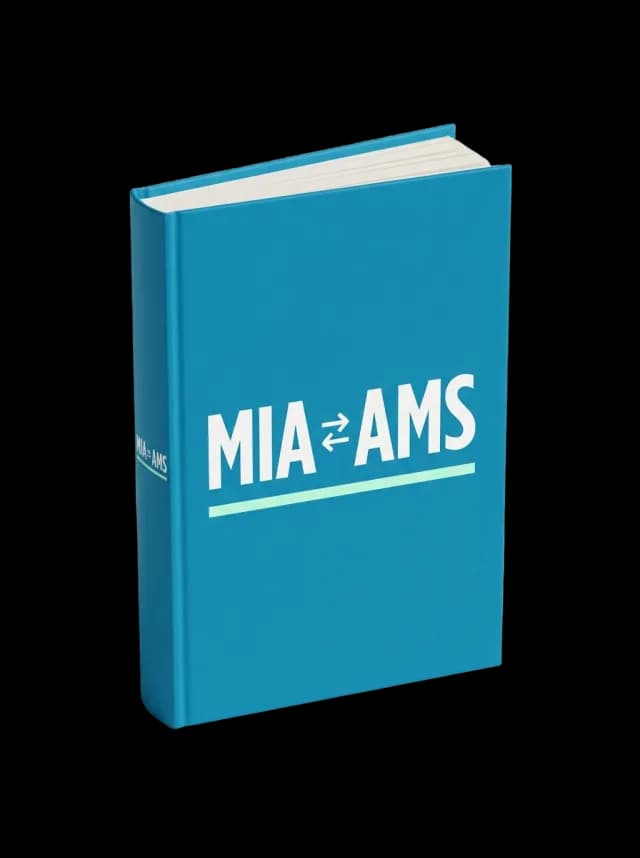 AMS to MIA moving guide, book cover